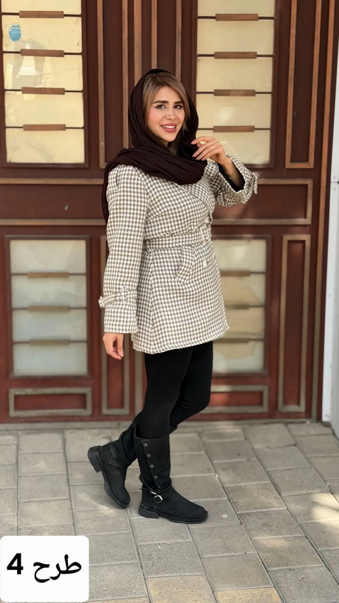 پالتو چهارخونه 4دکمه_شعبه دوم